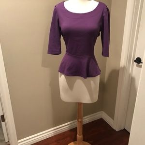 Purple Peplum top